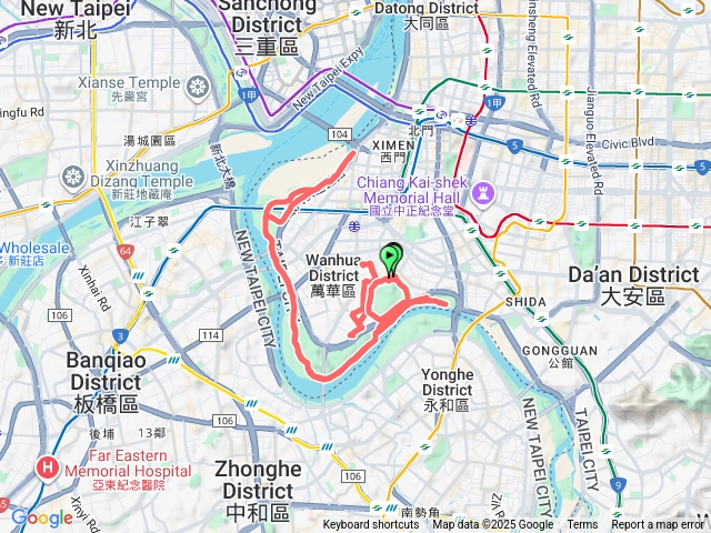 114/10/26-河濱公園騎車趣（中興大橋-馬場町-中正橋來回）
