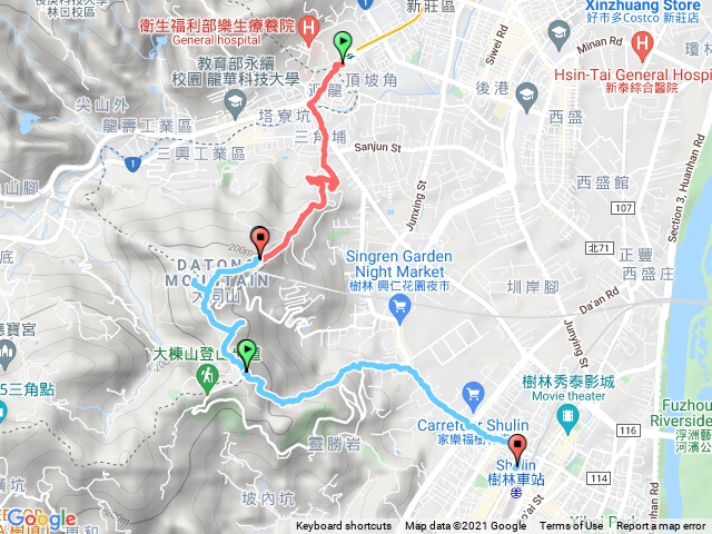 2021-1219迴龍-武器公園-三角埔頂山-青龍嶺-樹林火車站
