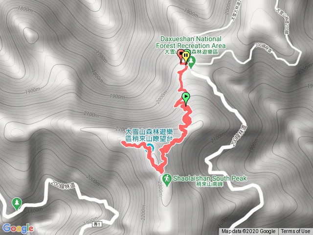 稍來山（大雪山登山口-稍來）