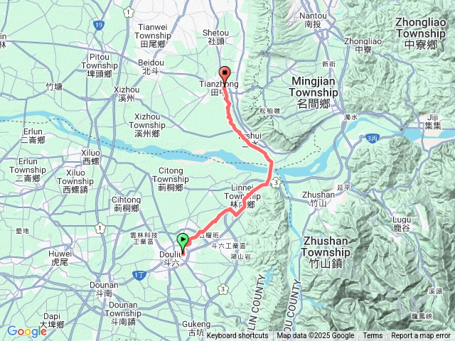 斗六至田中徒步旅遊