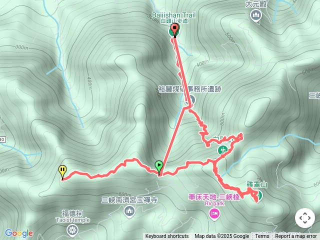 白雞山，雞罩山，鹿窟尖