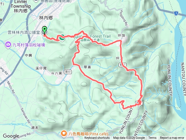 龍過脈步道、南林內山、觸口山、南觸口山預覽圖