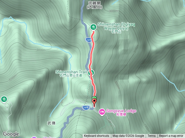 合歡石門山步道預覽圖
