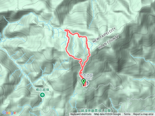 烘爐地山、桶後溪源頭O走預覽圖