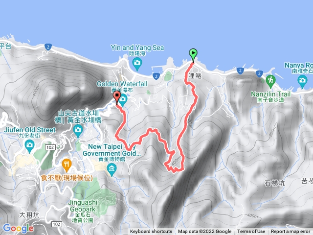 2022.04.05黃金池-俯瞰稜-555峰-黃金洞-大煙囪-鴿子岩-六坑斜坡索道-無言山丘