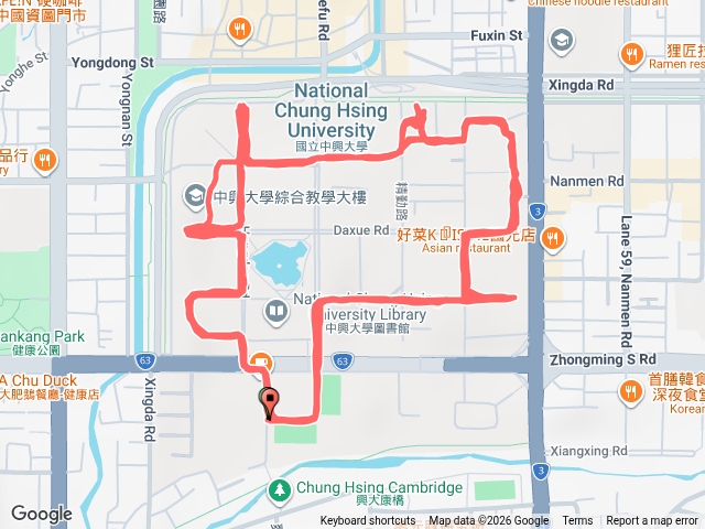 興大慢跑（Yi）繼續轉動直到最後一秒鐘