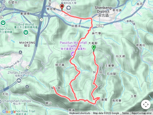 大崎嶺古道～阿柔洋山（H487M)～南邦寮古道O型縱走