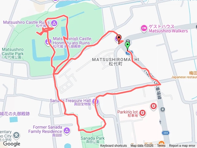 日本100名城-松代城