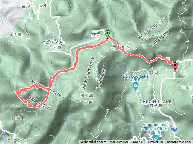 二子坪-向天山-面天山-面天池-面天坪-二子坪