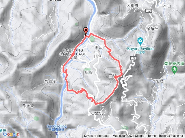 金字碑古道、三貂嶺山、三貂大崙、猴牡瑞德宮、復興礦坑、猴硐車站O型健行