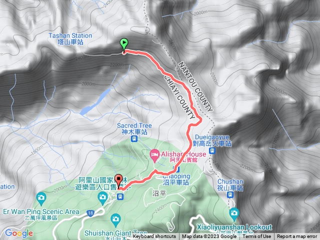 眠月線 阿里山車站到明隧道