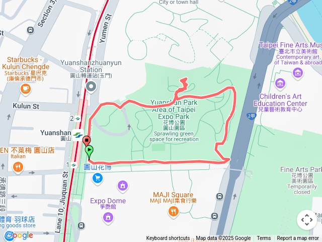 圓山花博健走步道