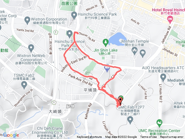 新竹科學園區午間漫步