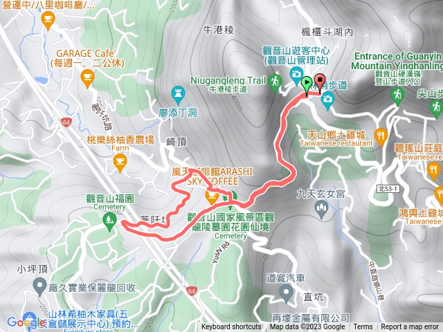 20231230  觀音山遊客中心 荖阡坑路往返