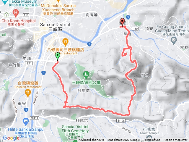 20230328追血藤：大同路87巷-王公坑山、主公山、溪南山-林厝站