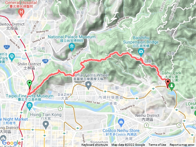 2021年臺北大縱走：尋寶任務臺北大縱走第五段：劍潭支線202201091031