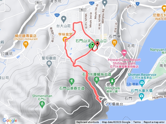 石門山北端&環湖步道來回