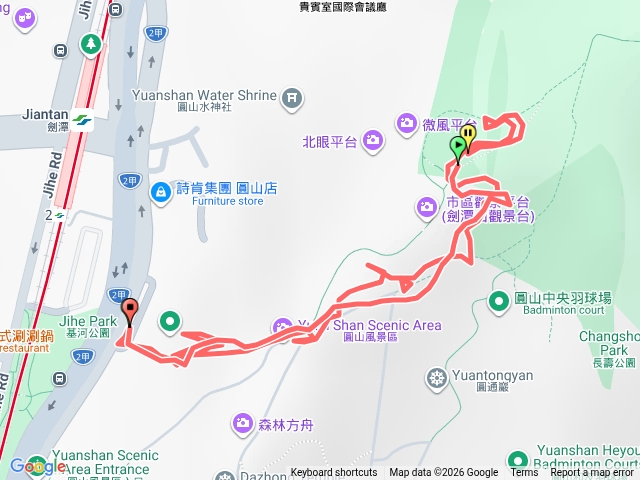 劍潭山步道預覽圖