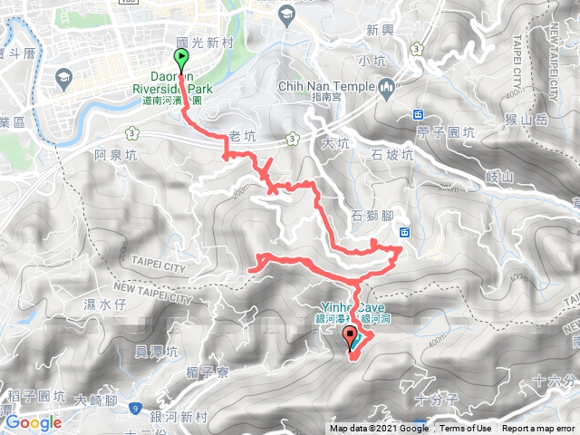 救千宮步道、樟樹步道、待老坑山、銀河洞瀑布