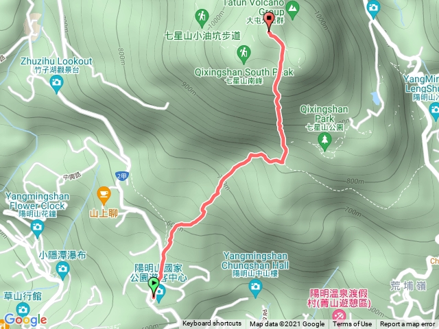 苗圃上行七星山