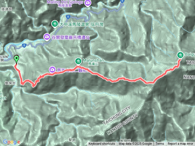 馬崙山上白姑大山原路來回 馬白馬2025年8月24日