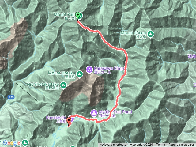 表銀座縱走D4槍岳山莊下上高地河童橋