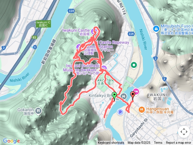 日本100名城-岩國城 (錦帶橋、城山)