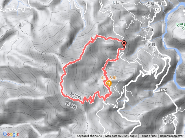 鵝公髻山、愛心瀑布縱走