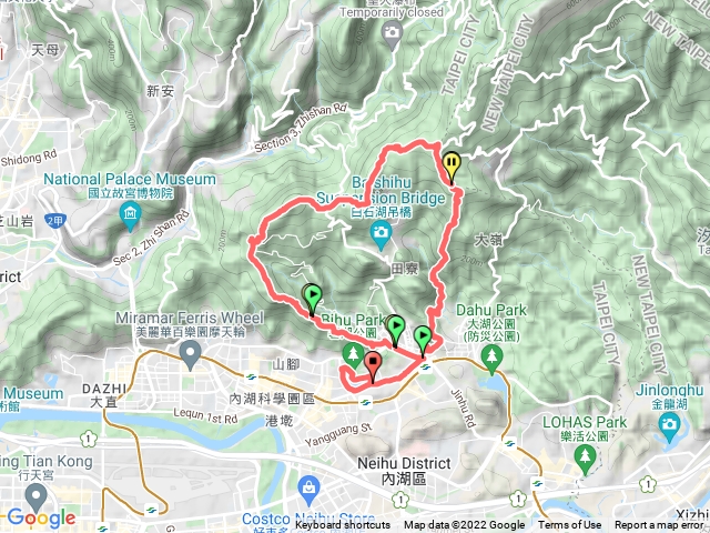 內湖雙心大縱走