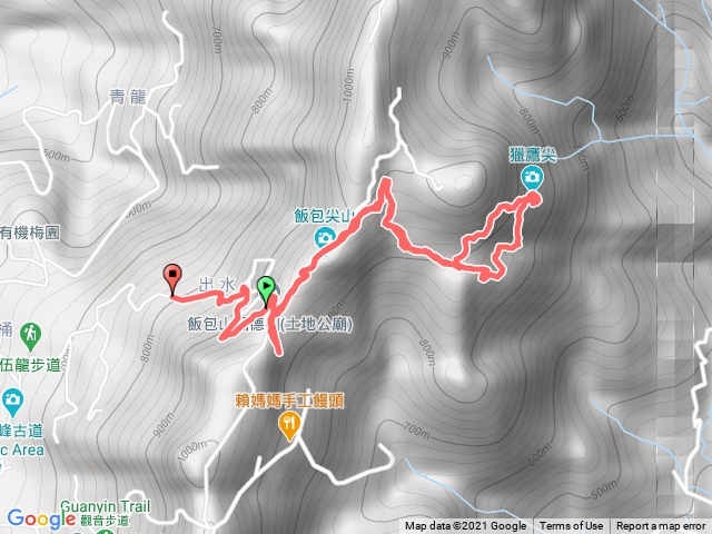 伍龍步道 獵鷹尖 一線天