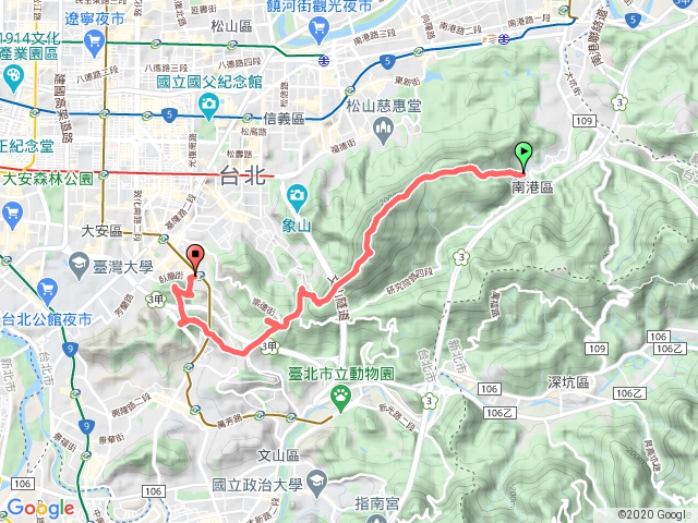 臺北大縱走第六段：中華科技大學至捷運麟光站