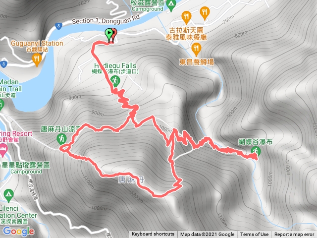 唐麻丹山+蝴蝶谷瀑布