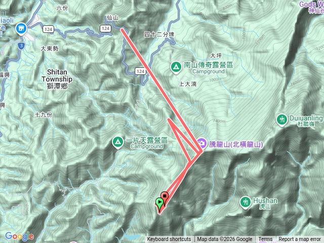橫龍山、橫龍山北峰、騰龍山