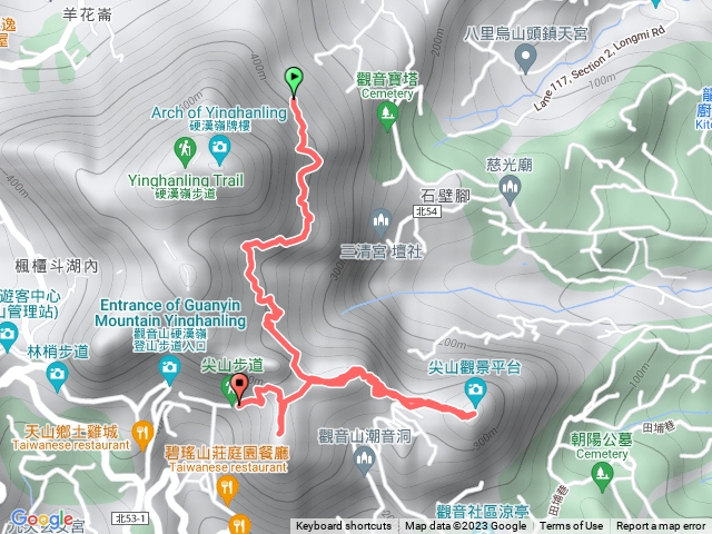 2023觀音觀鷹尋寶任務觀音山、尖山(占山)登山步道202305141306