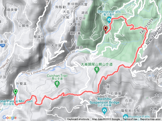 雙溪別墅上梅花山經雙溪山出聖人橋