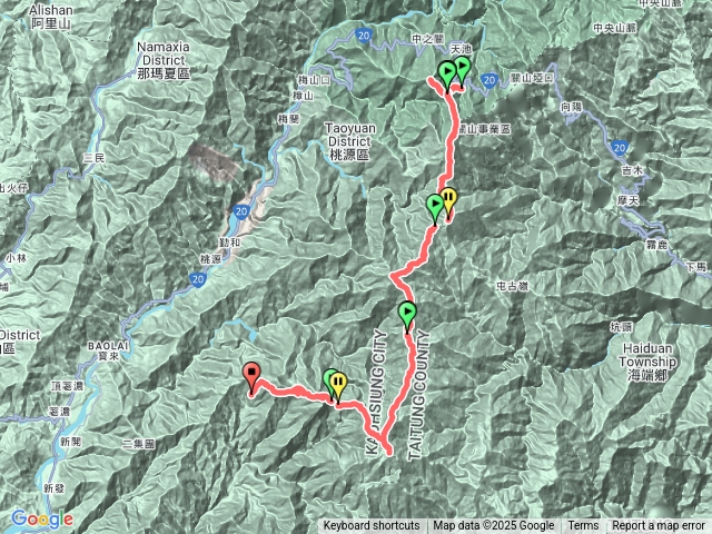 南一段（庫哈諾辛山、關山、海諾南山、小關山、卑南主山）預覽圖