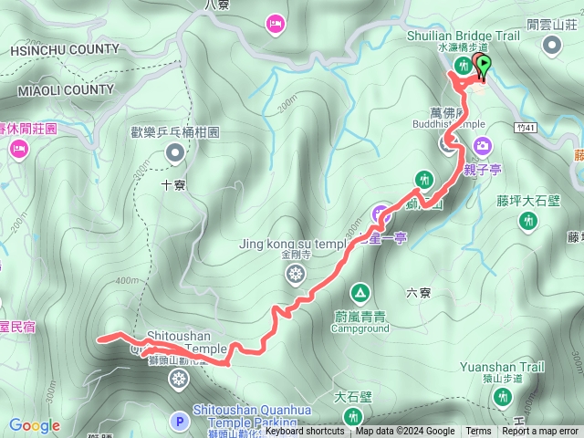 獅山古道、大岩壁及獅頭山三角點預覽圖