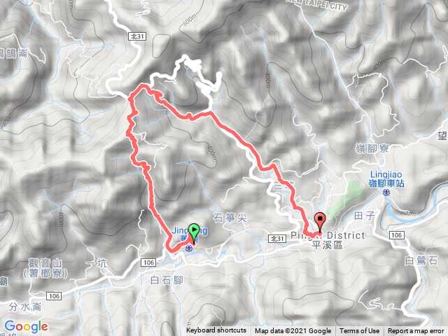 菁桐古道+盤石嶺古道O型