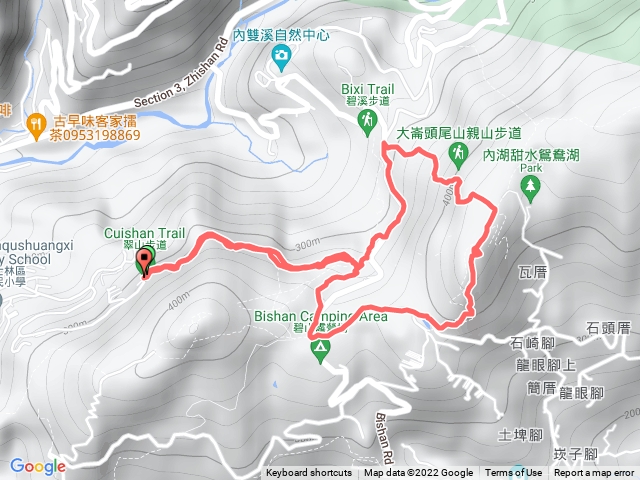 翠山步道至大崙山〇型走