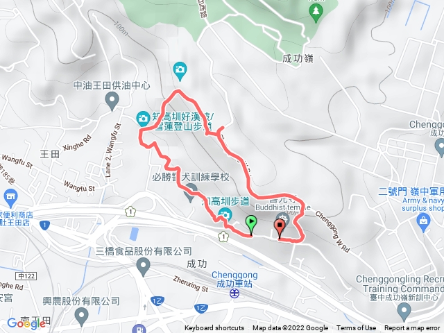 善光寺-知高圳步道-雪蓮步道-善光寺