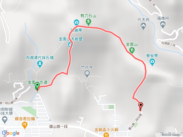 剪刀石山-金面山 O型