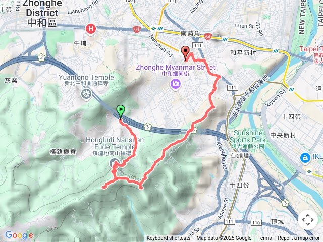 烘爐地土地公_南勢角山_外挖子山