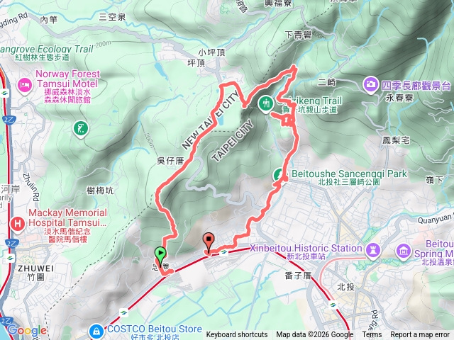 北投忠義山-貴子坑-三層崎公園預覽圖