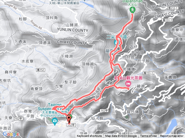 雲嘉五峰（太平老街出發）