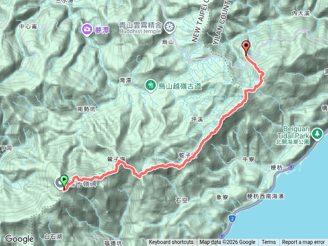 宜蘭頭城 SBT_雪山山脈稜線縱走_鷹鶯茫海段：鶯子嶺-太和山-叢雲山-窖寮山縱走預覽圖