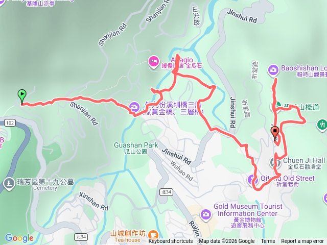 山尖古道到抱石山（含休息）