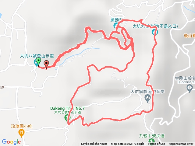 大坑8-7-6-7-8環繞路線