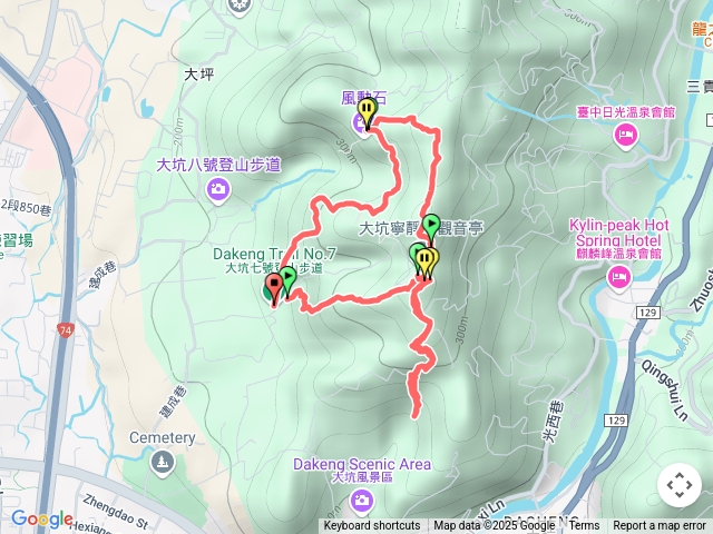 大坑6、觀音亭、9-1、風動石、7(川澤拉麵)