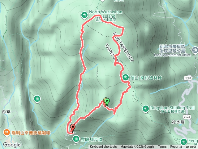 瑪蕃山、荷蘭古道O型(頂山西南峰南邊無路，莫行)預覽圖