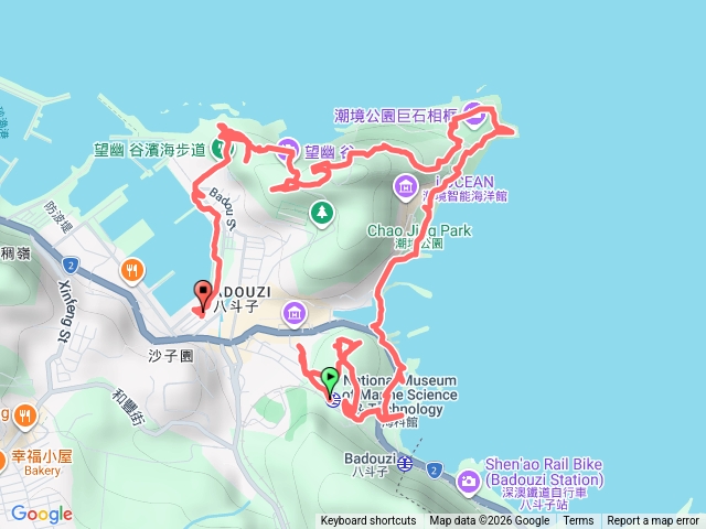 台鐵深澳線容軒步道潮境公園忘憂谷步道預覽圖